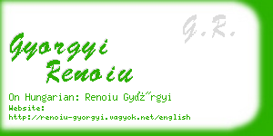 gyorgyi renoiu business card